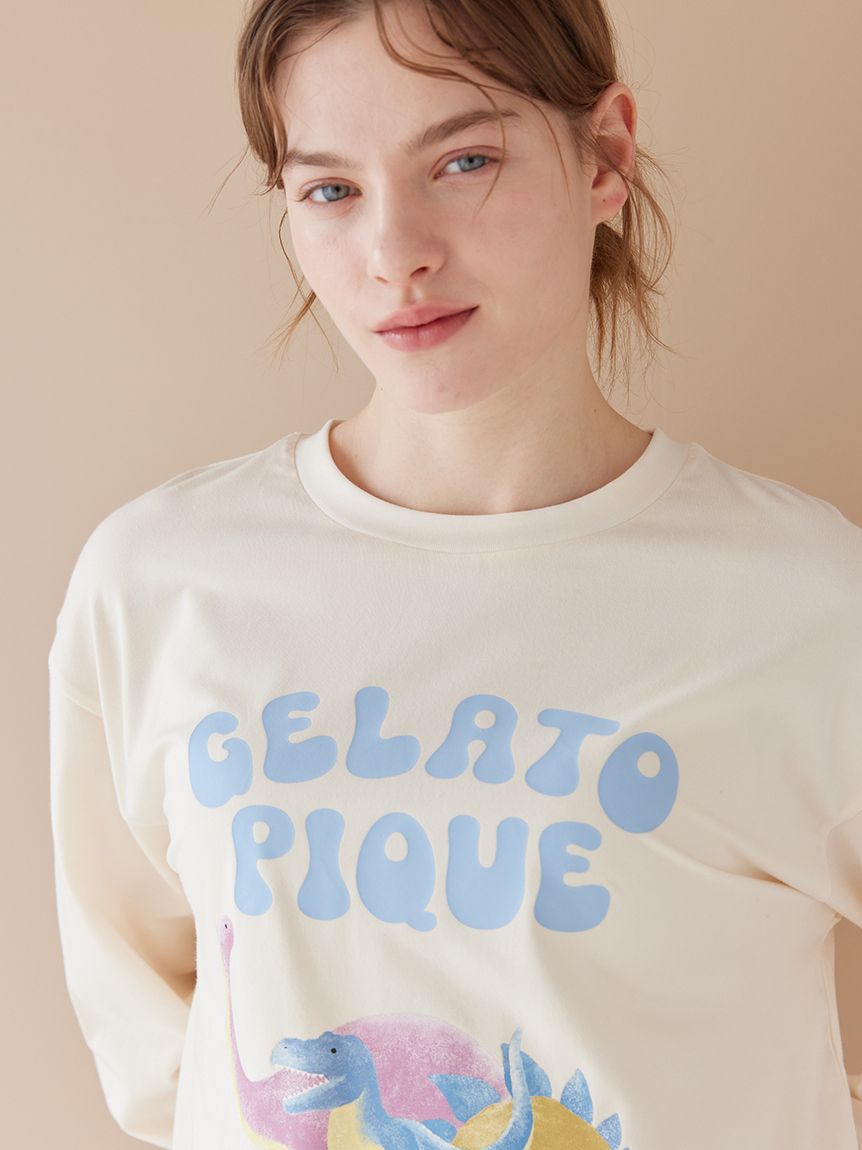 ダイナソーワンポイントロンT(カットソー・Tシャツ)｜ルームウェア
