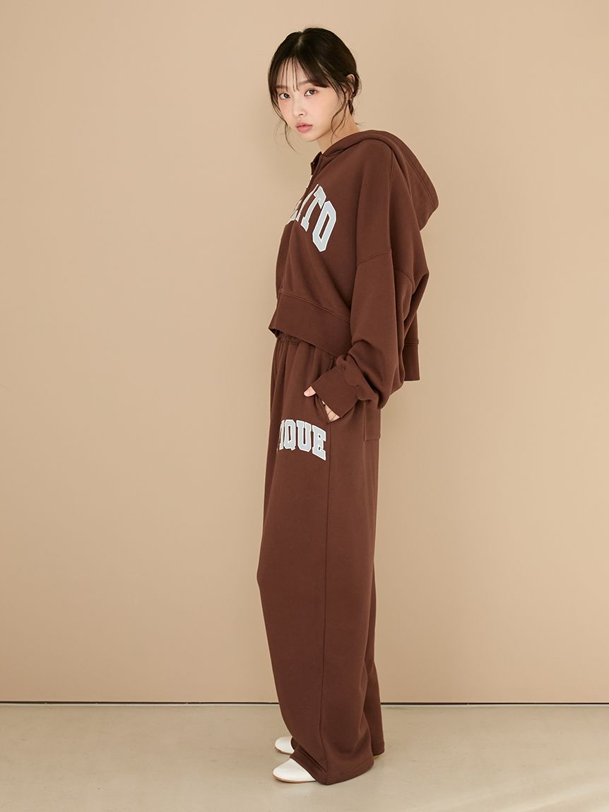 カレッジロゴ裏毛パーカ(パーカ)｜ルームウェア・パジャマ通販の