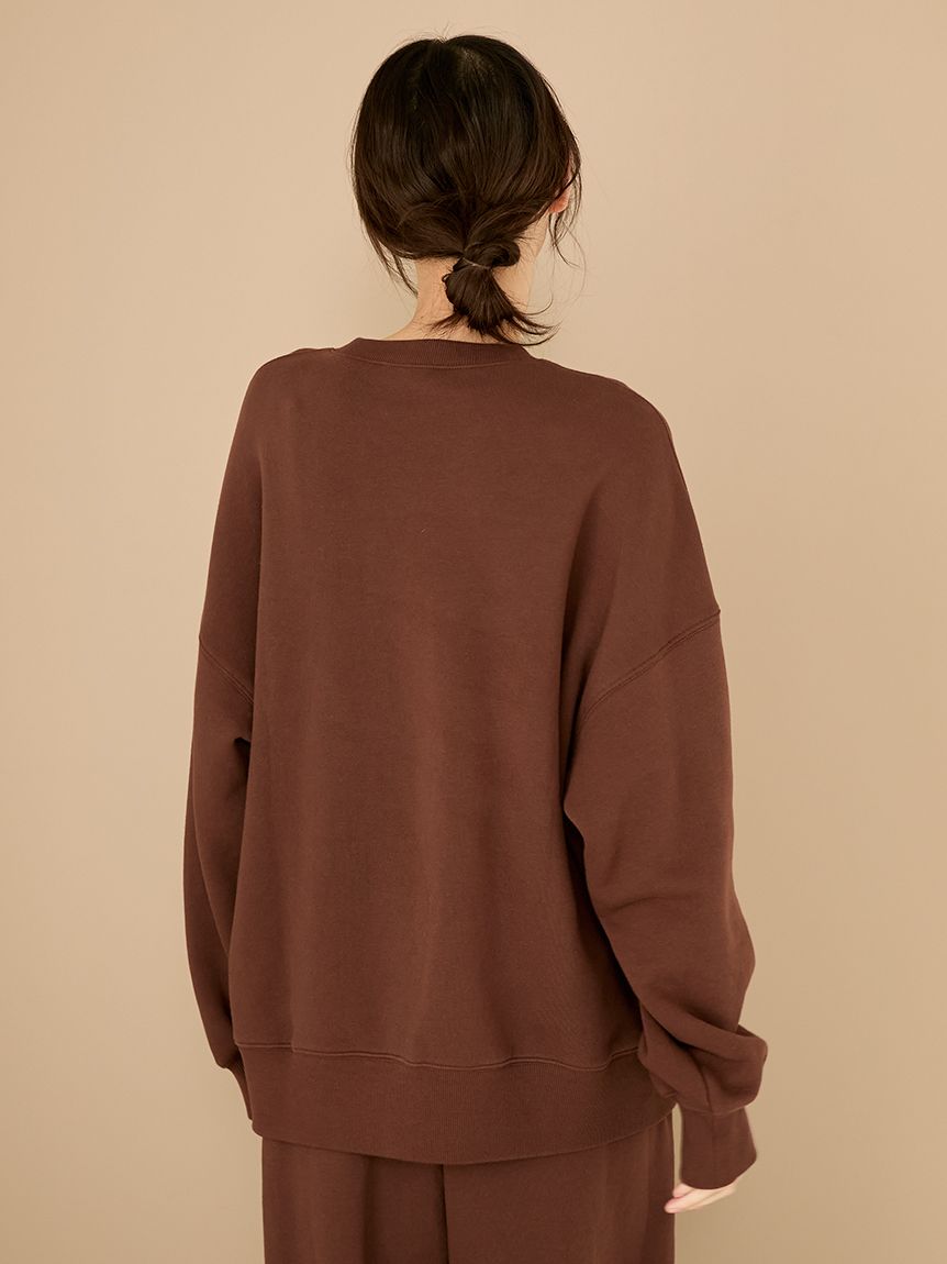 カレッジロゴ裏毛プルオーバー(カットソー・Tシャツ)｜ルームウェア