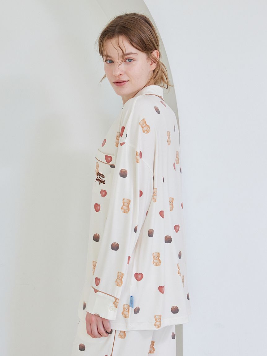 ラブホテル 総柄シャツ 総柄シャツ(シャツ)｜ルームウェア・パジャマ通販のgelatopique