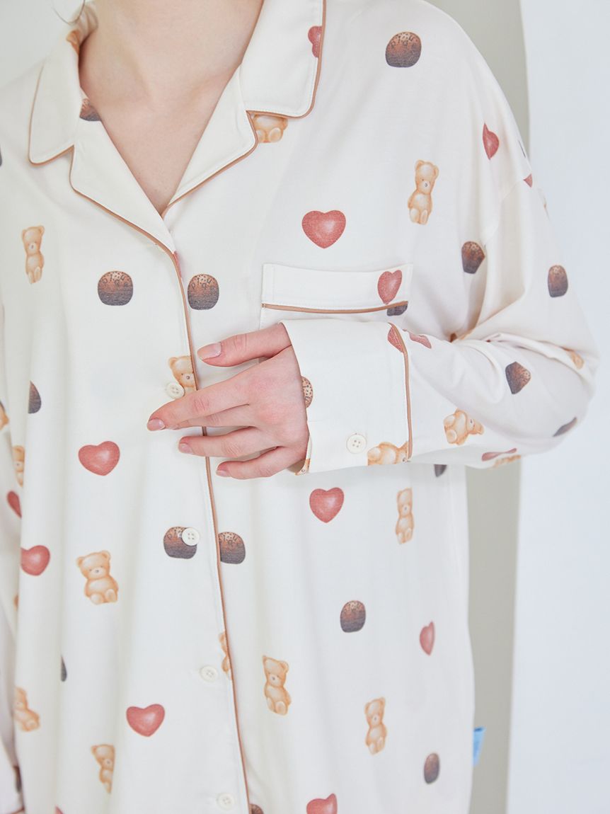 総柄シャツ(シャツ)｜ルームウェア・パジャマ通販のgelatopique