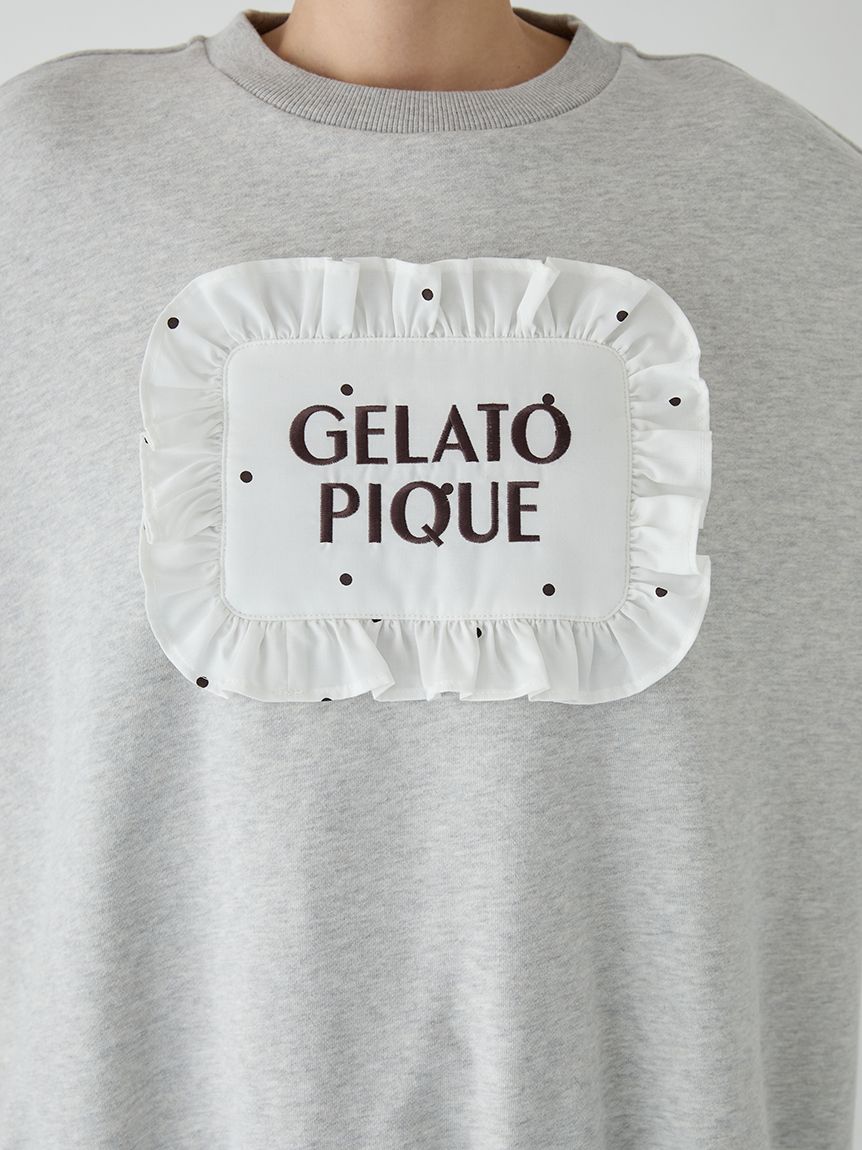 ピローモチーフ裏毛プルオーバー(カットソー・Tシャツ)｜ルームウェア