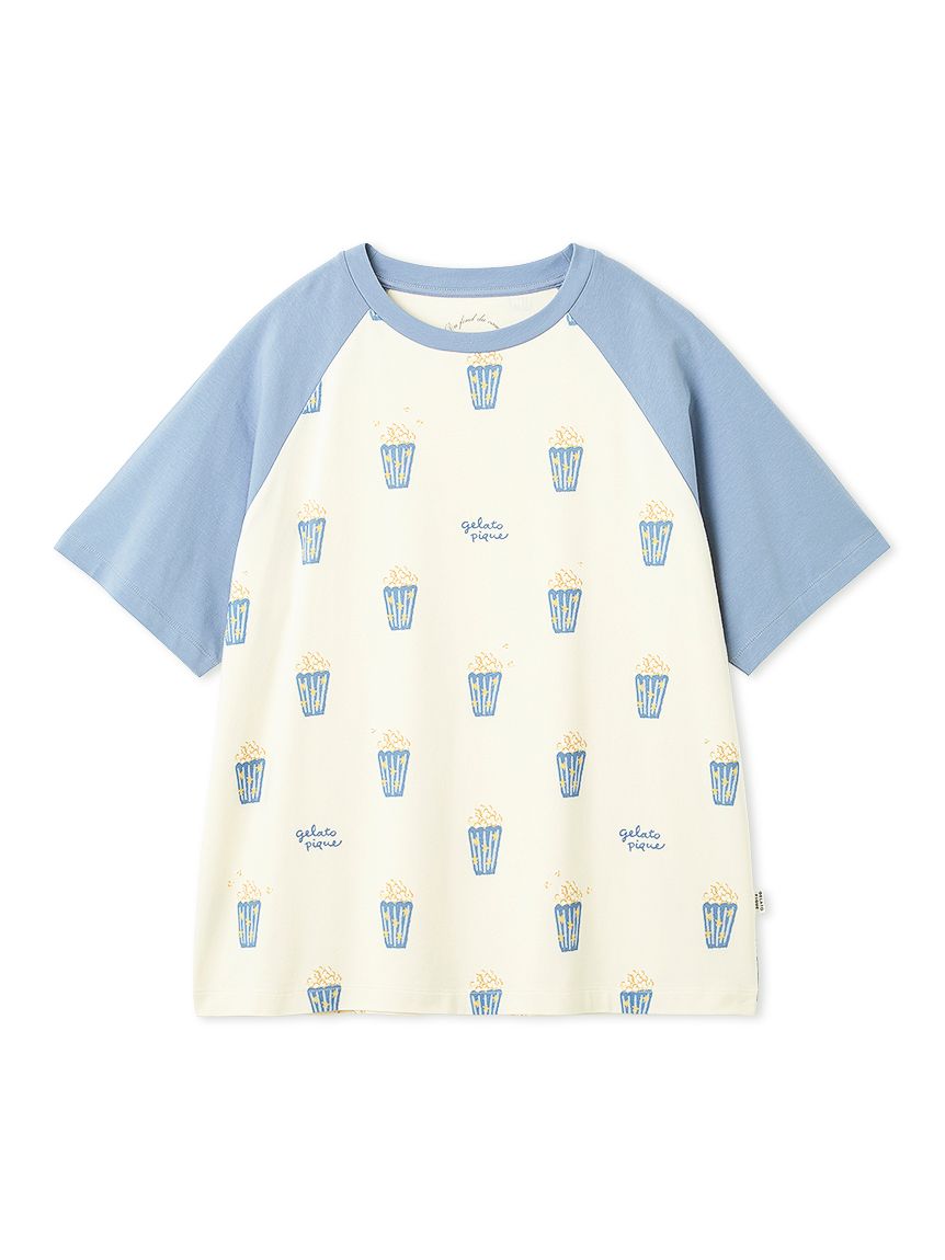 ポップコーン柄Tシャツ(カットソー・Tシャツ)｜ルームウェア・パジャマ