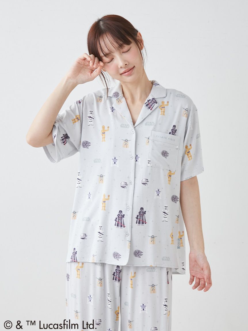 STAR WARS】【レディース】総柄シャツ(シャツ)｜ルームウェア