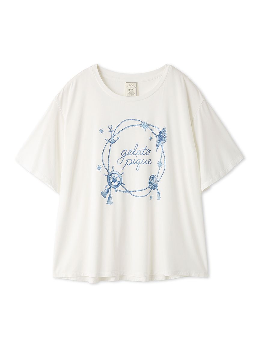 接触冷感】マリンワンポイントTシャツ(カットソー・Tシャツ)｜ルーム