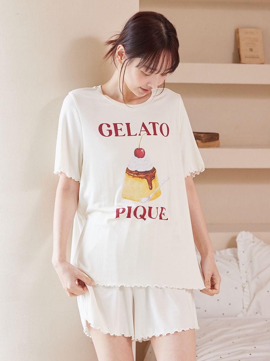 ONLINE限定】【接触冷感】プリンワンポイントTシャツ&ショートパンツ