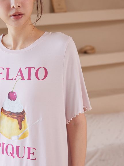 ONLINE限定】【接触冷感】プリンワンポイントTシャツ&ロングパンツ