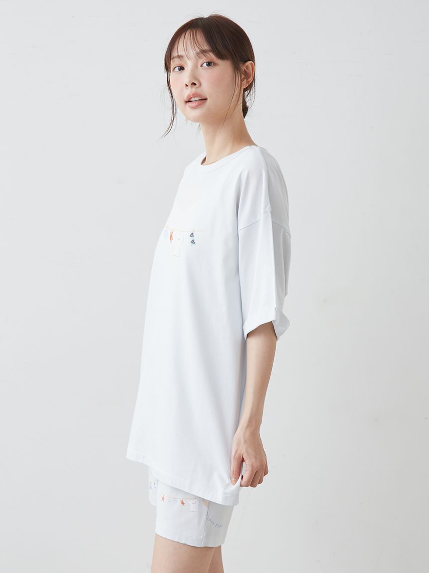 抗菌防臭】サマーランドリーワンポイントBIGTシャツ(カットソー・T