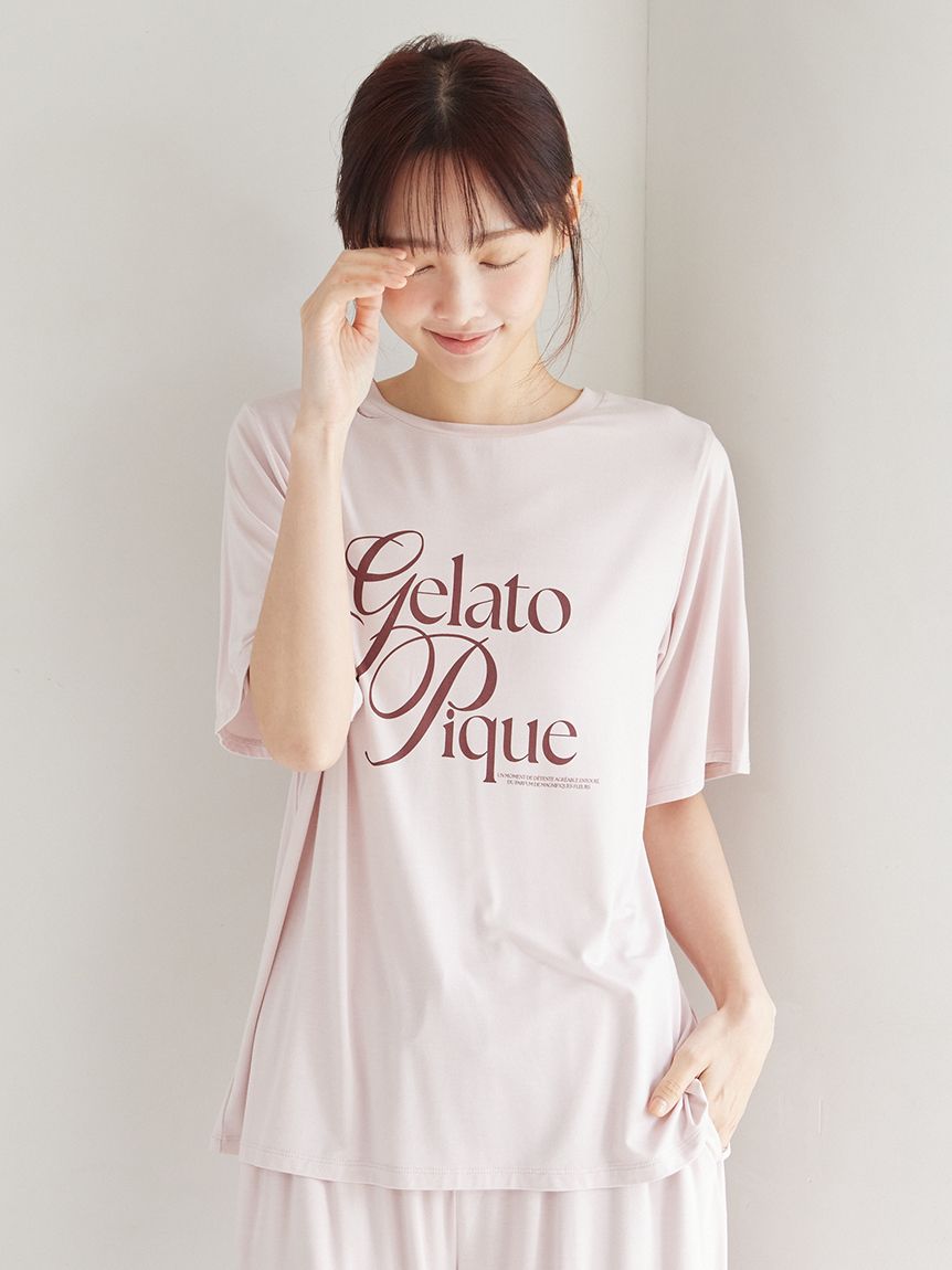 IFMC.】レーヨンロゴTシャツ(カットソー・Tシャツ)｜ルームウェア