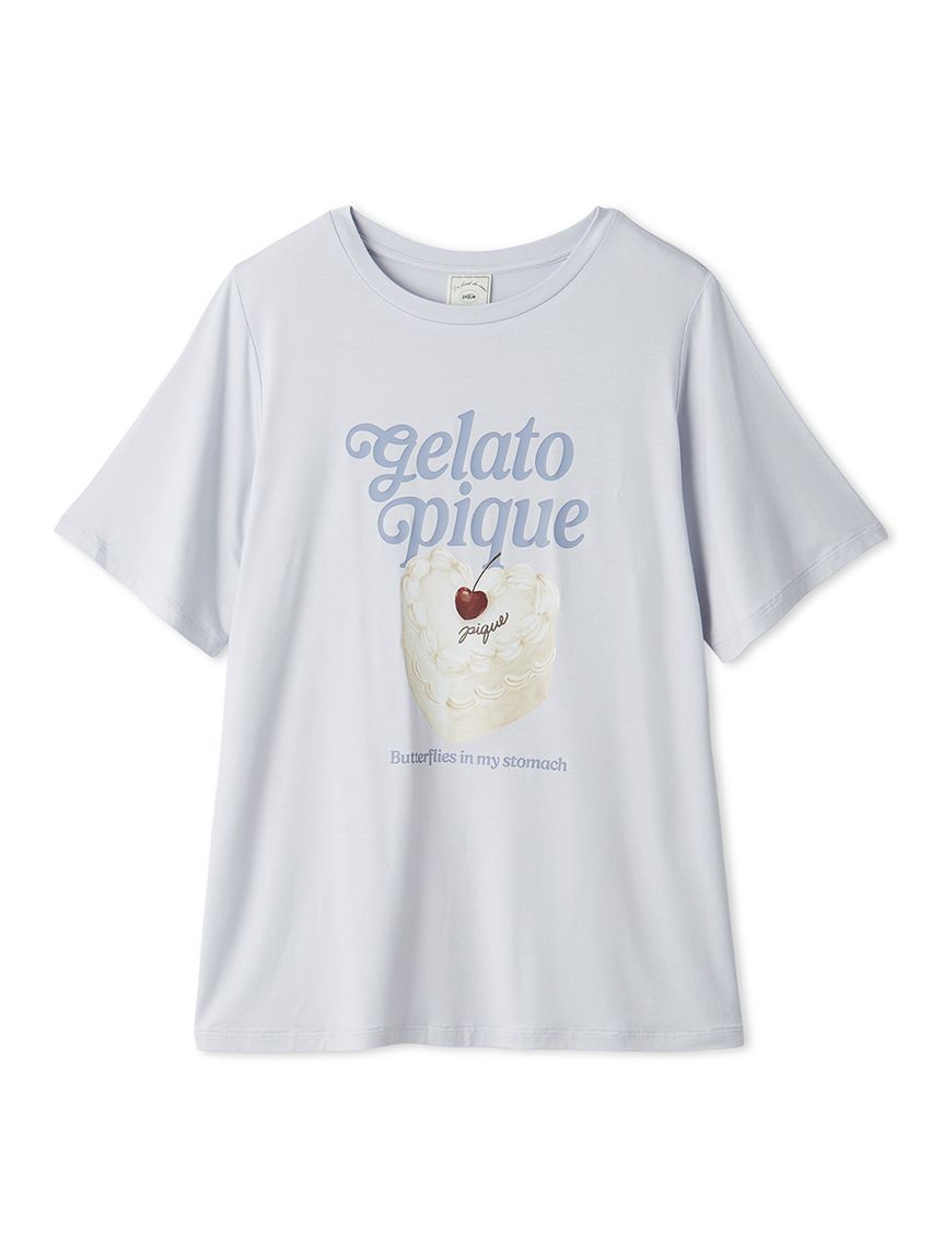 接触冷感】ケーキワンポイントTシャツ(カットソー・Tシャツ)｜ルーム