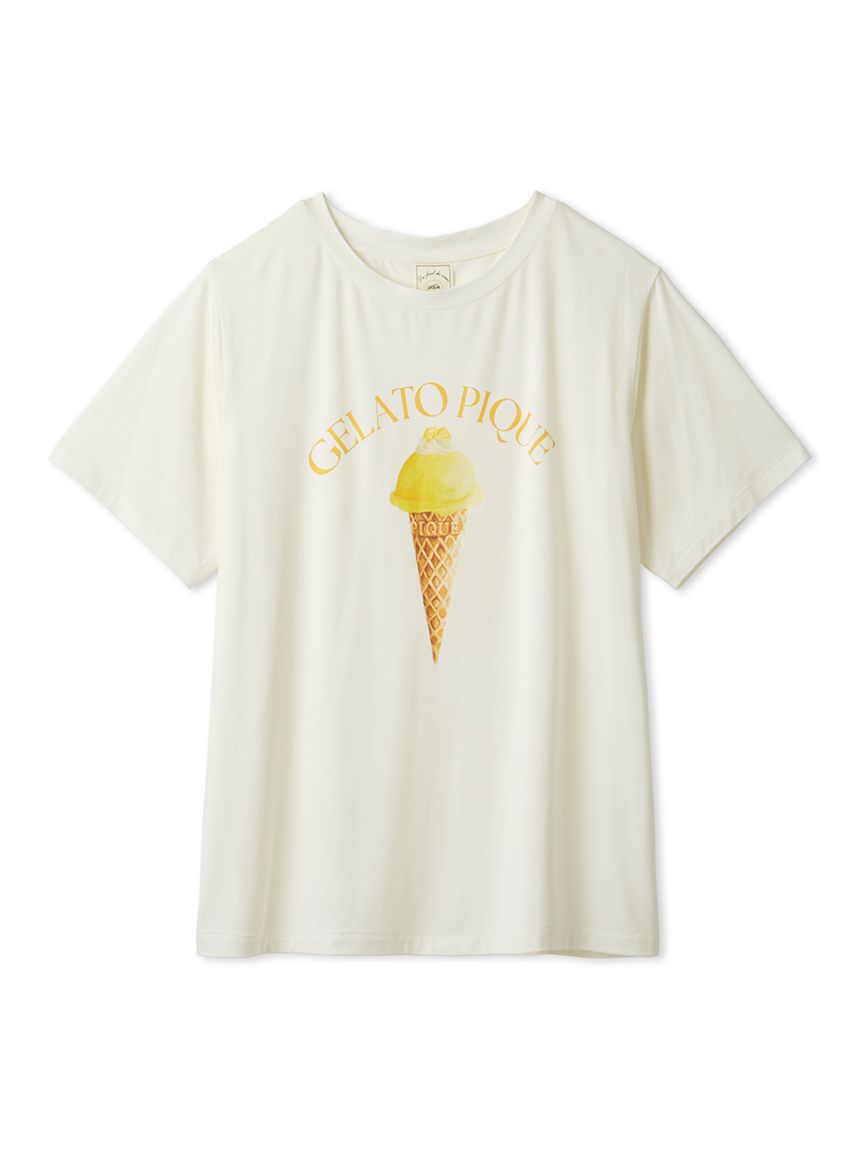 接触冷感】ソルベワンポイントTシャツ(カットソー・Tシャツ)｜ルーム