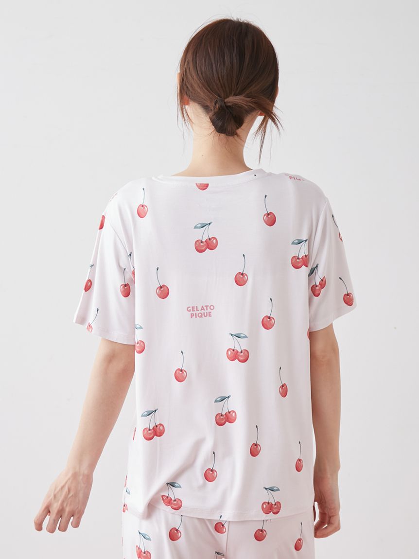 接触冷感】フルーツ3柄Tシャツ(カットソー・Tシャツ)｜ルームウェア