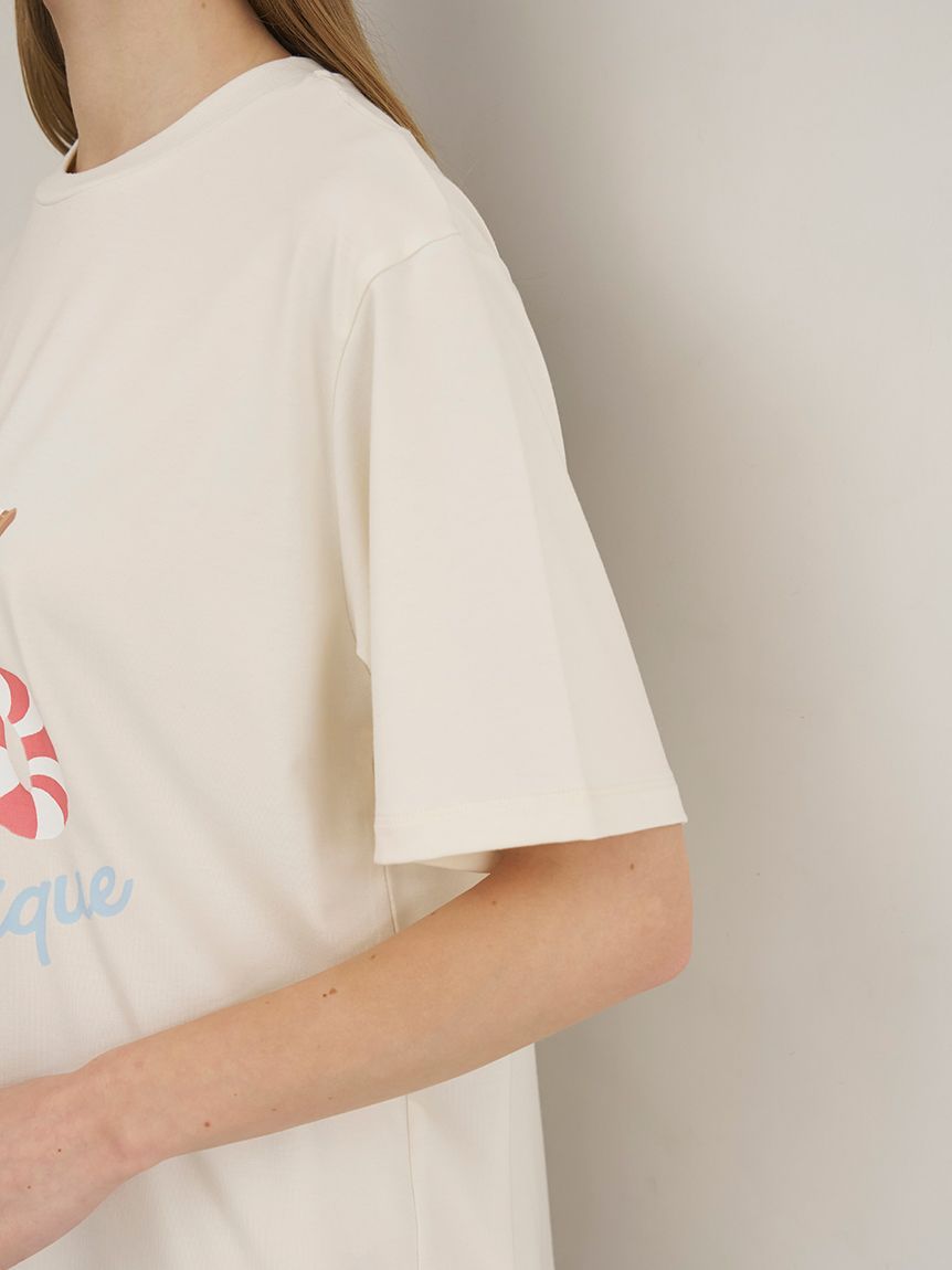 ONLINE限定】【接触冷感】サマーベア柄ワンポイントTシャツ&ショート