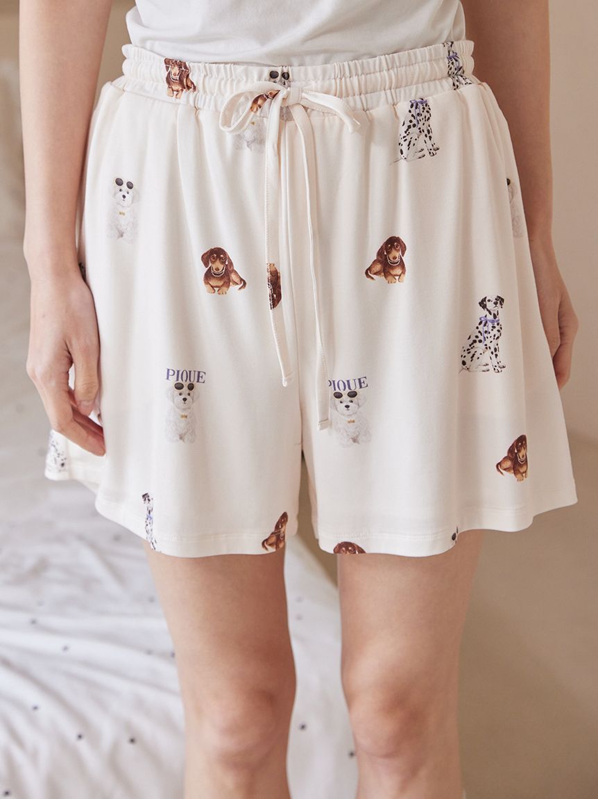 ONLINE限定】【接触冷感】ファッションCATS&DOGS ワンポイントTシャツ