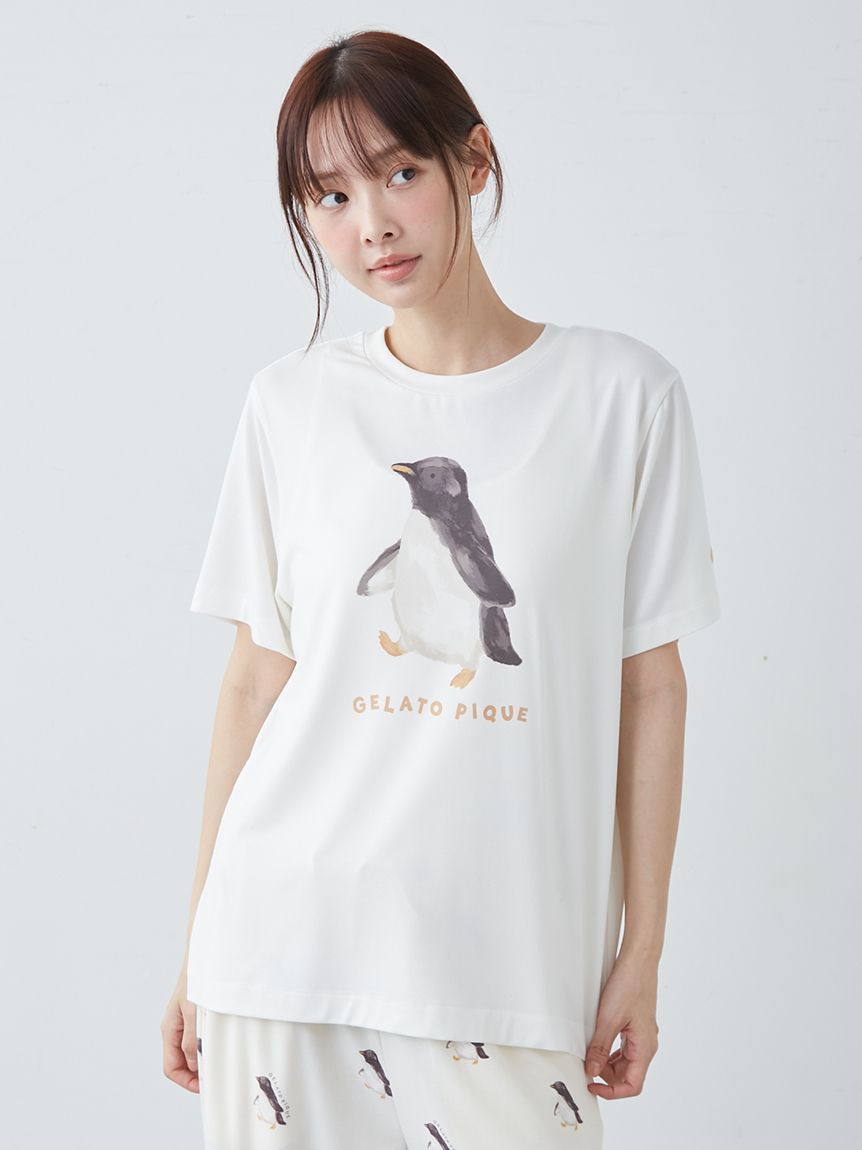 ONLINE限定】【接触冷感】シーアニマル柄ワンポイントTシャツ&ショート