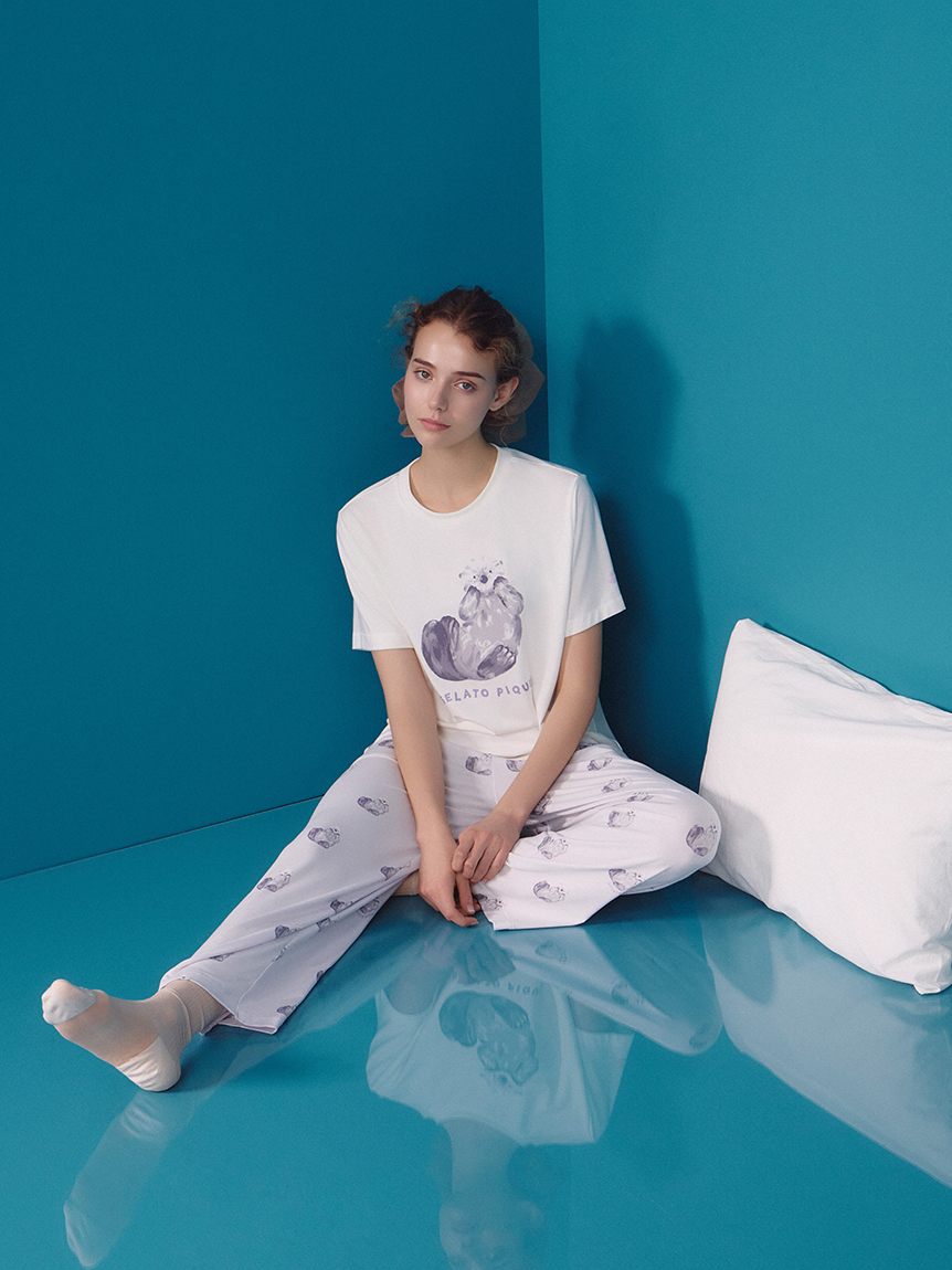 ONLINE限定】【接触冷感】シーアニマル柄ワンポイントTシャツ&ロング