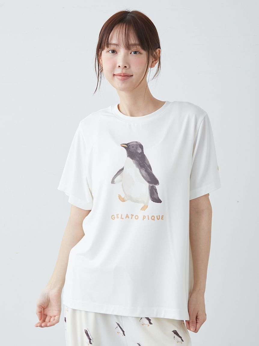 ONLINE限定】【接触冷感】シーアニマル柄ワンポイントTシャツ&ロング