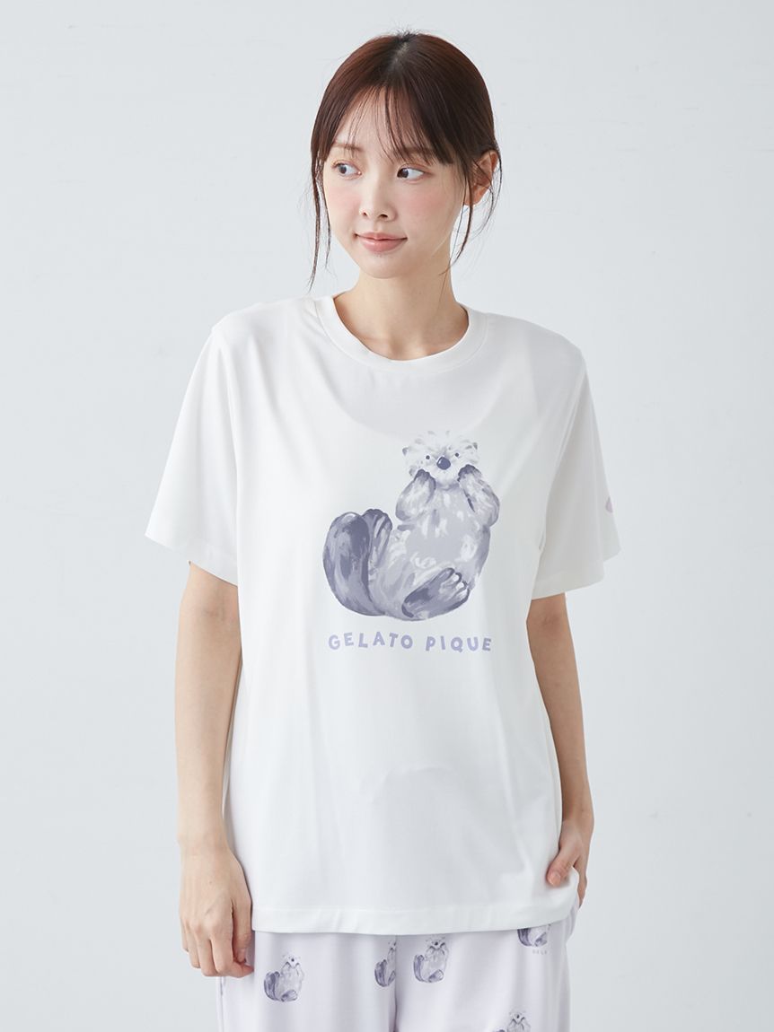 ONLINE限定】【接触冷感】シーアニマル柄ワンポイントTシャツ&ロング