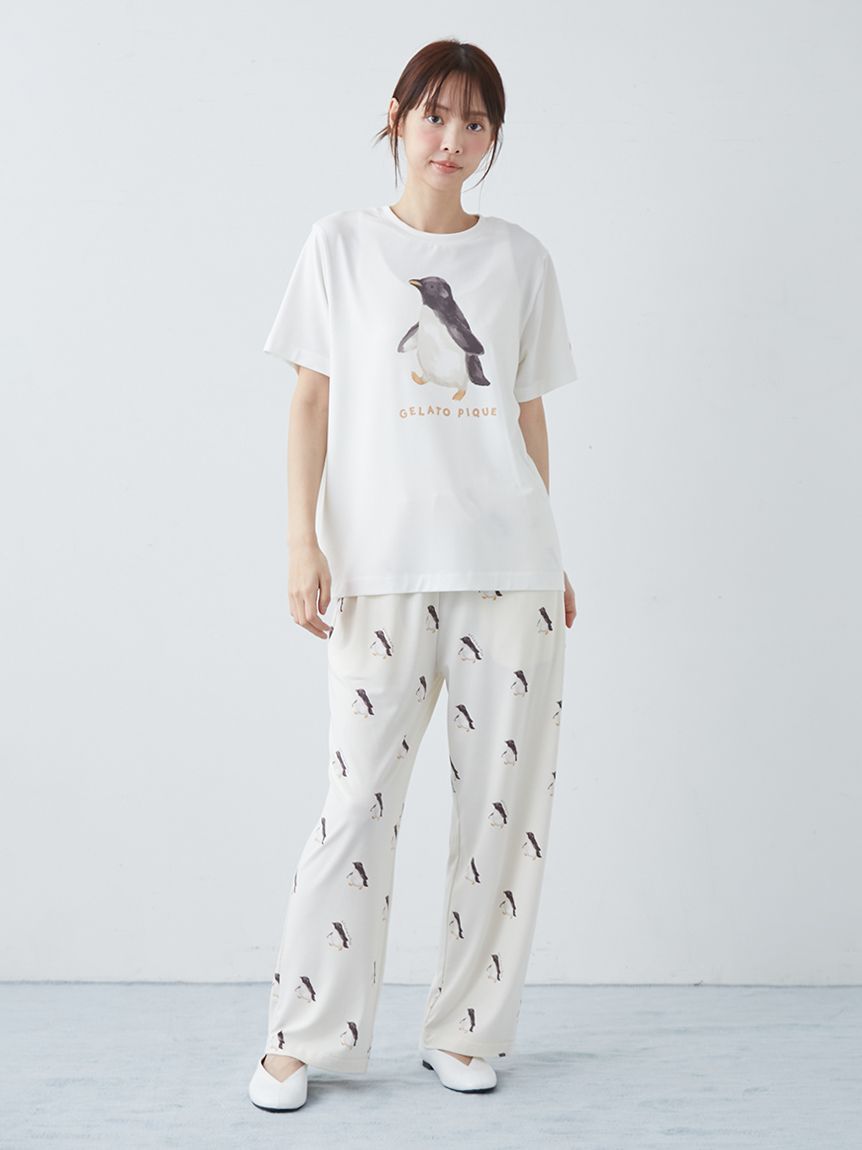 ONLINE限定】【接触冷感】シーアニマル柄ワンポイントTシャツ&ロング