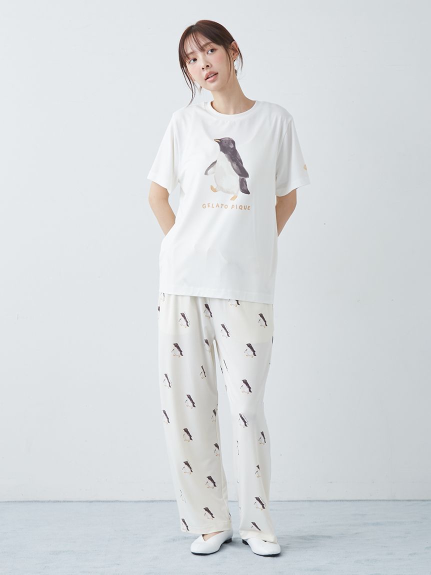 ONLINE限定】【接触冷感】シーアニマル柄ワンポイントTシャツ&ロング