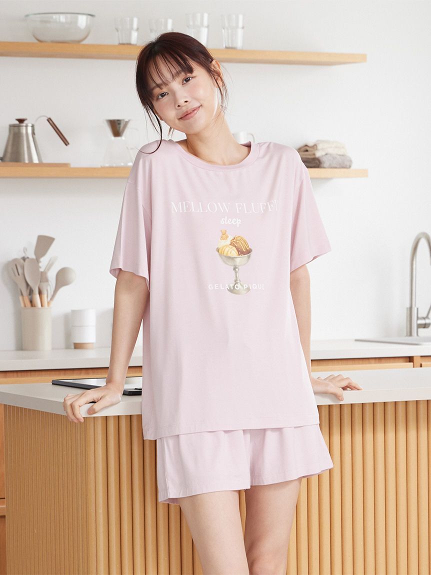 ラッピング済み】【接触冷感】COOLレーヨンデザートロゴTシャツ