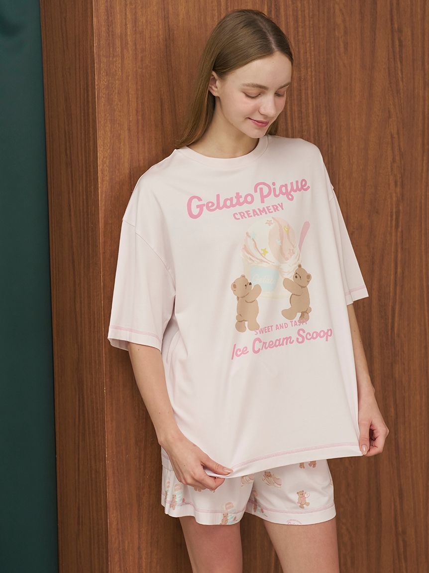 ラッピング済み】アイスクリームベアワンポイントTシャツ&ショート