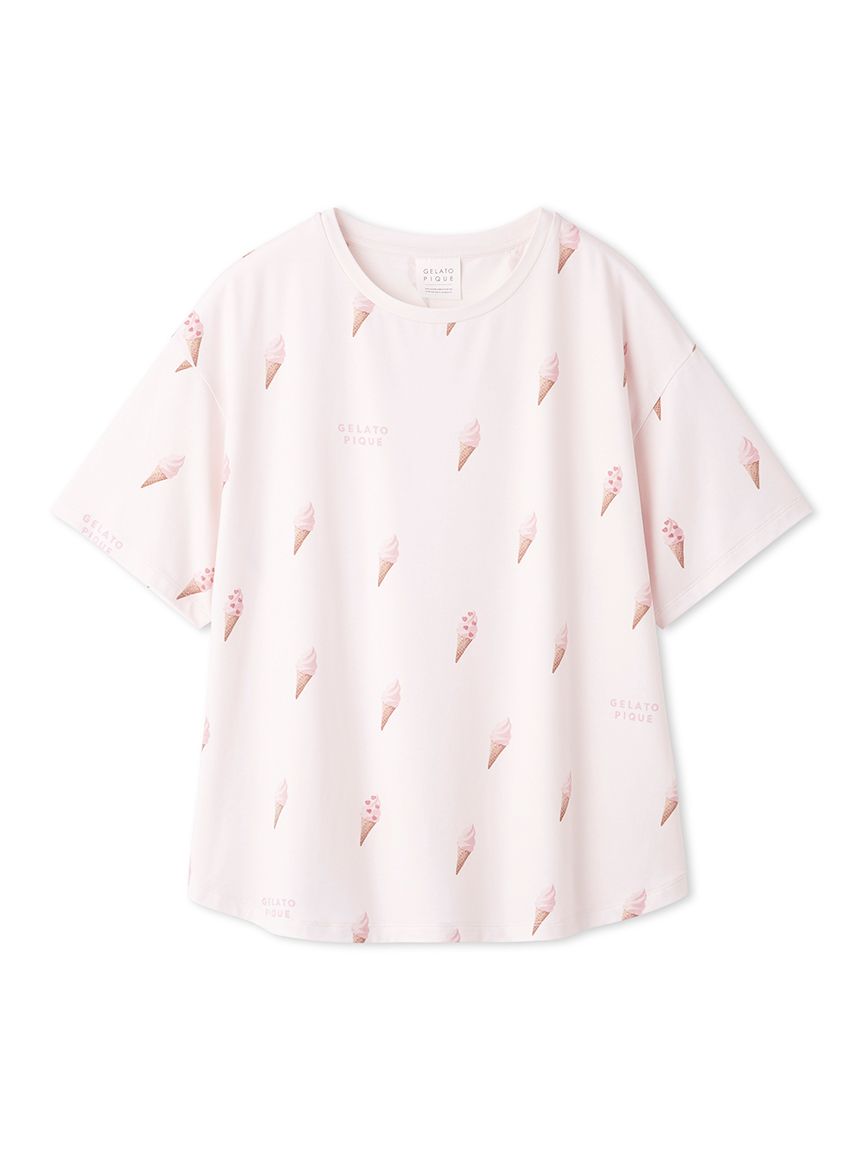ソフトクリーム柄Tシャツ(カットソー・Tシャツ)｜ルームウェア
