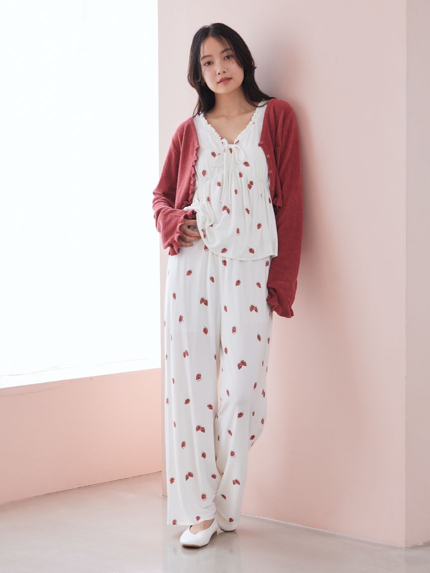 ストロベリー柄カップインタンクトップ(Tシャツ・カットソー)｜ルーム