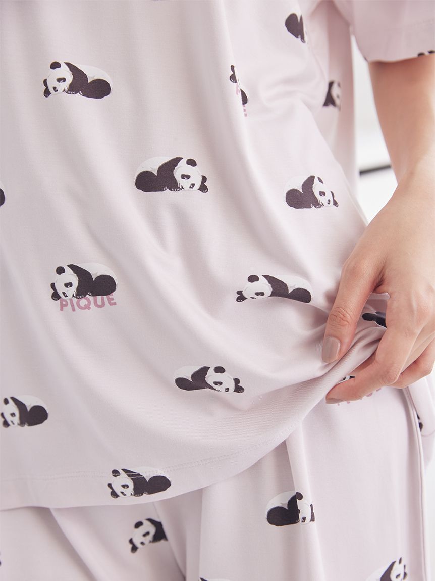 オフィシャルサイト・MASHSTORE限定】【接触冷感】Sleepingパンダ柄T