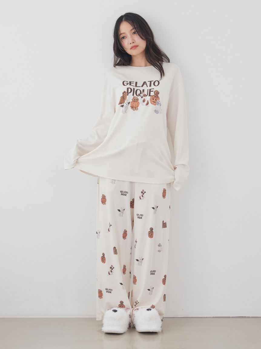 HALLOWEEN】ナイトパレードDOGSワンポイントロンT(カットソー・Tシャツ