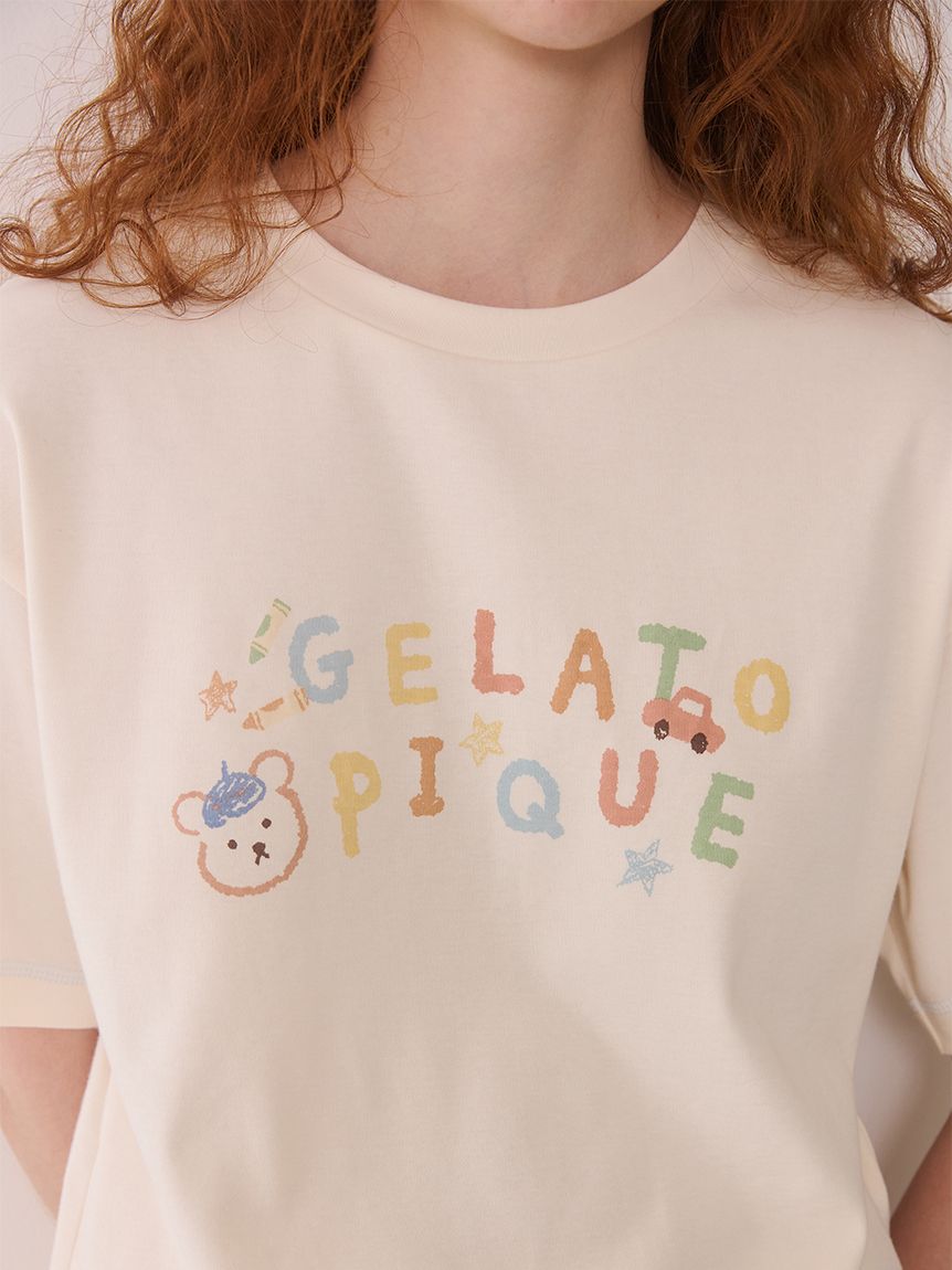 ドローイングベアワンポイントTシャツ(カットソー・Tシャツ)｜ルーム
