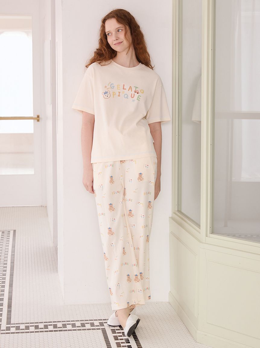 ドローイングベアワンポイントTシャツ(カットソー・Tシャツ)｜ルーム