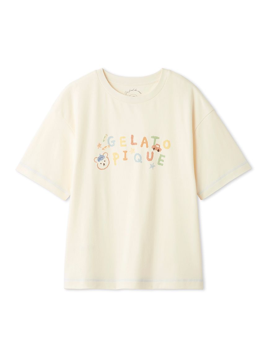 ドローイングベアワンポイントTシャツ(カットソー・Tシャツ)｜ルーム