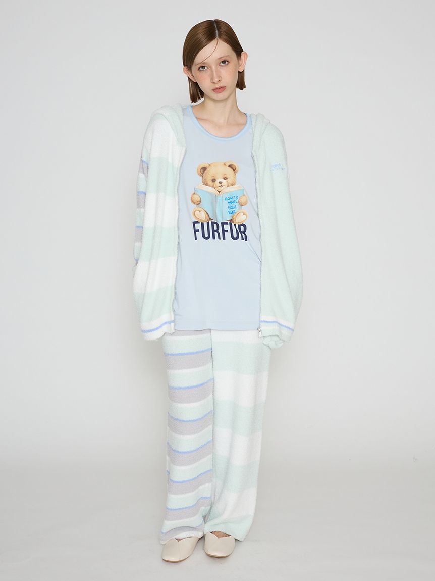 FURFUR×gelato pique】ベアプリントロングスリーブTシャツ(カットソー