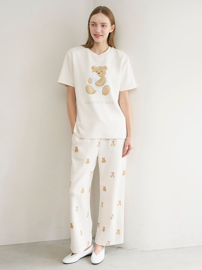 リカバリーウェア】【一般医療機器】ベアワンポイントTシャツ&ベア柄
