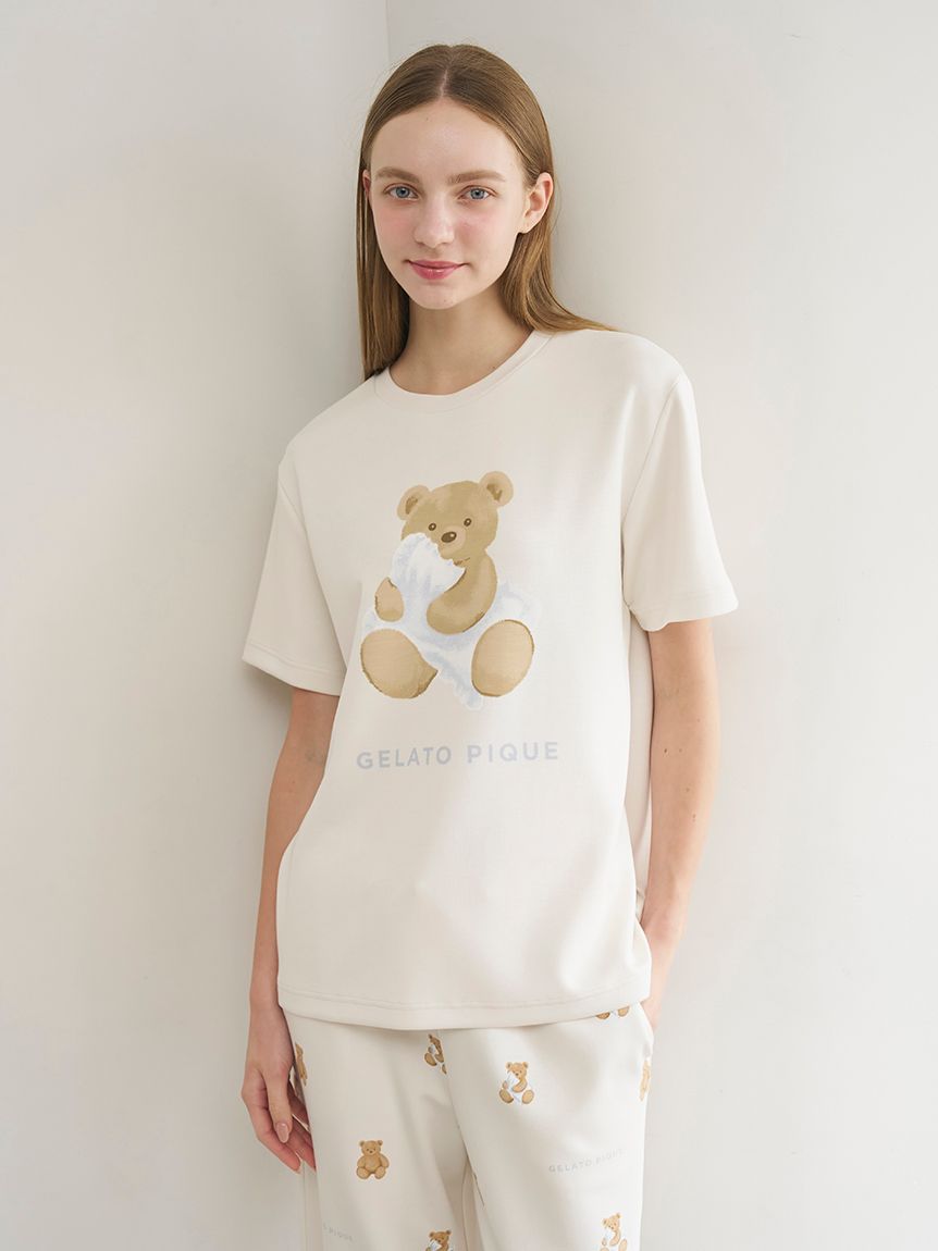 リカバリーウェア】【一般医療機器】ベアワンポイントTシャツ&ベア柄