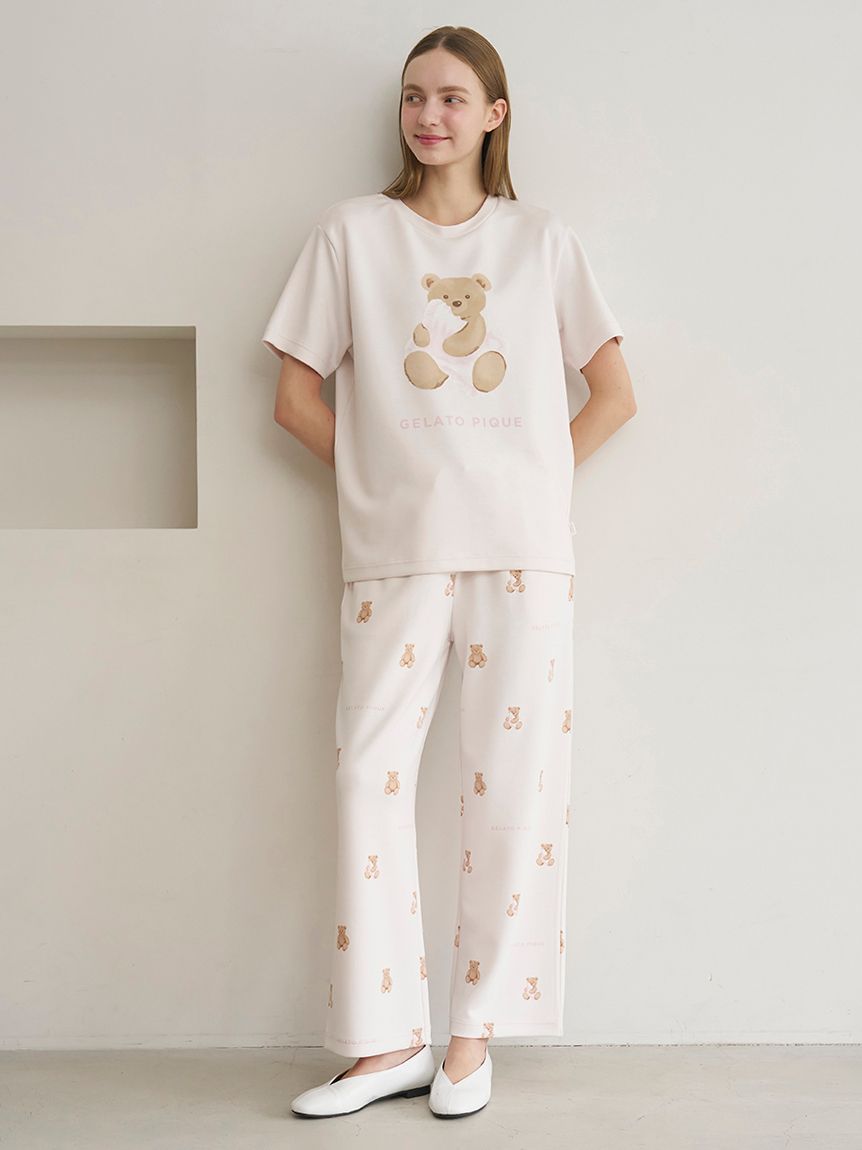 リカバリーウェア】【一般医療機器】ベアワンポイントTシャツ&ベア柄
