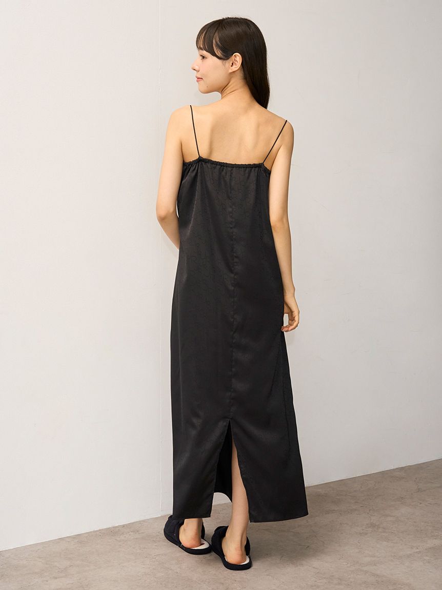 JOEL ROBUCHON】サテンジャガードカップインキャミワンピース