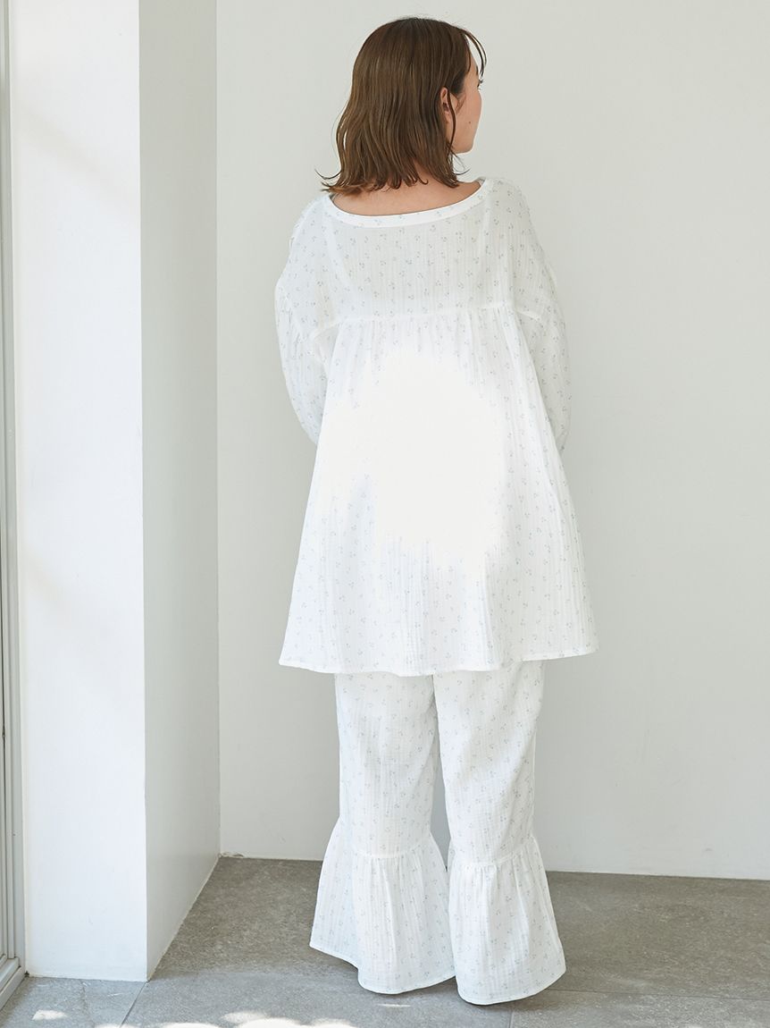 販路限定】マタニティガーゼロングパンツ(マタニティウェア