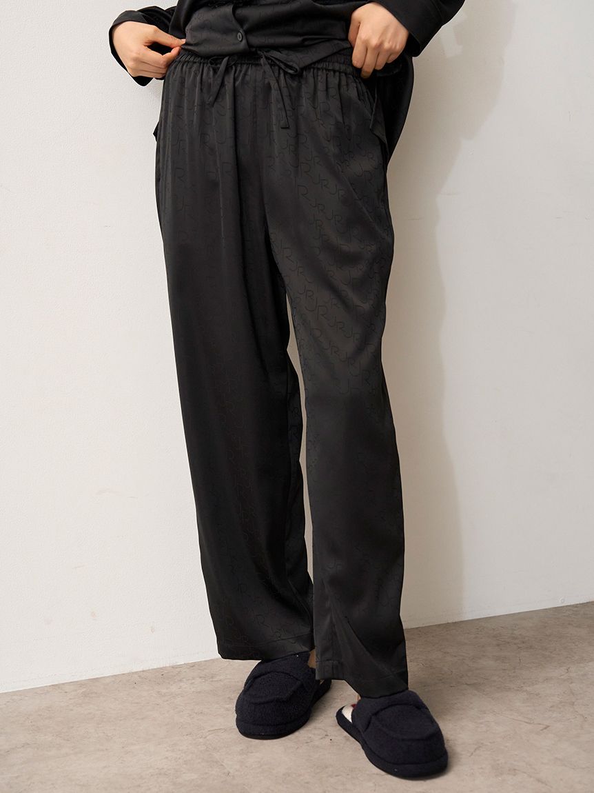 JOEL ROBUCHON】サテンジャガードロングパンツ(ロングパンツ)｜ルーム