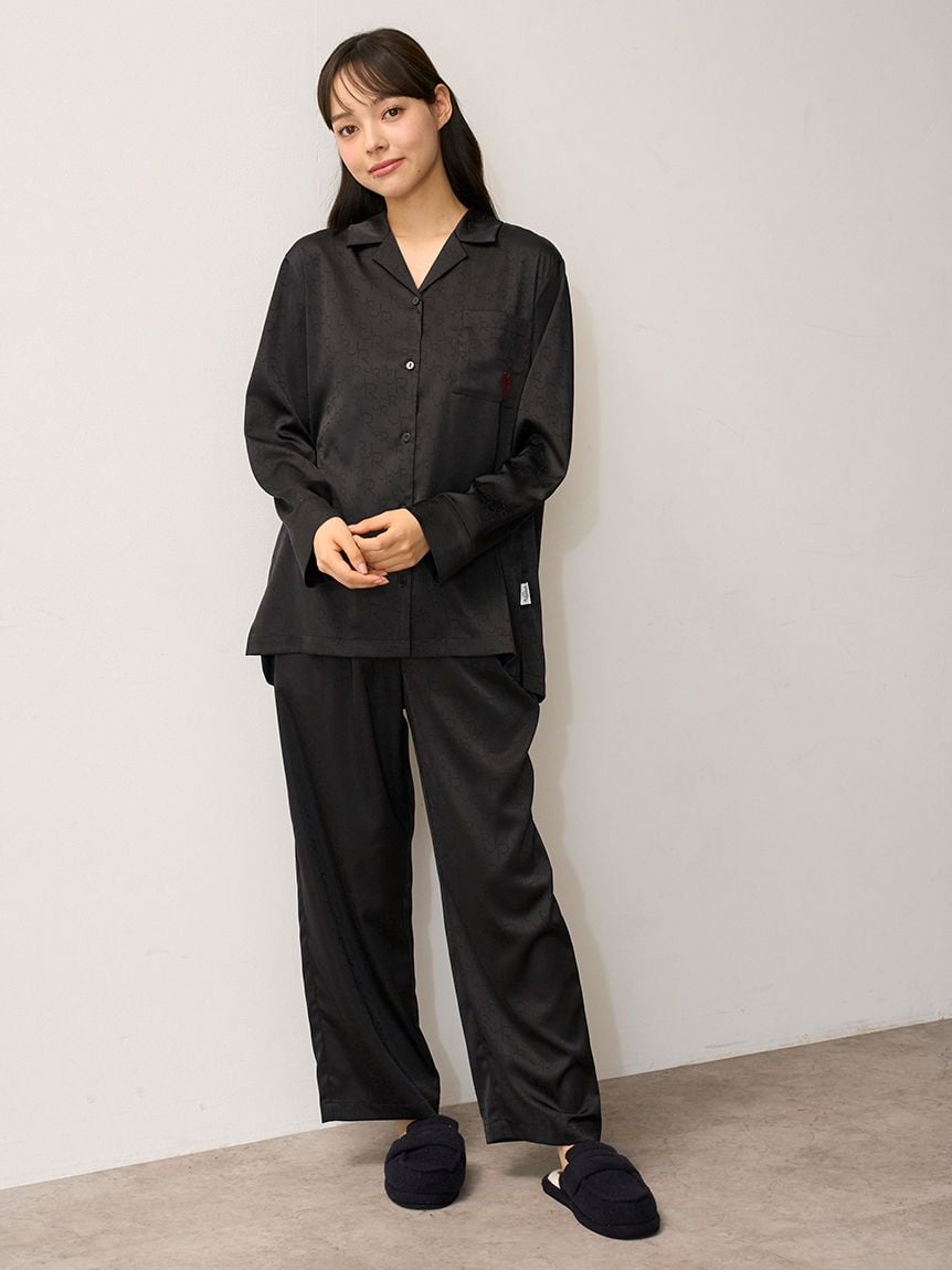 JOEL ROBUCHON】サテンジャガードロングパンツ(ロングパンツ