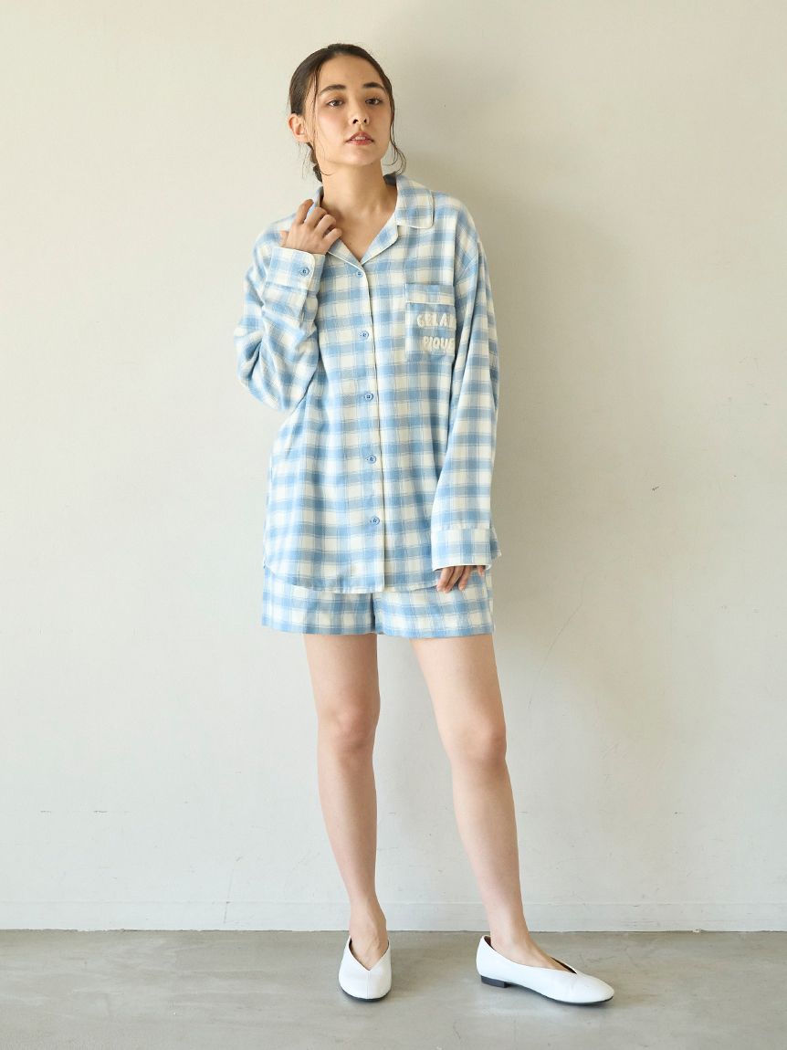 gelato pique プレッピーネルチェックパンツ ジェラートピケ gelato pique プレッピーネルチェックロングパンツ