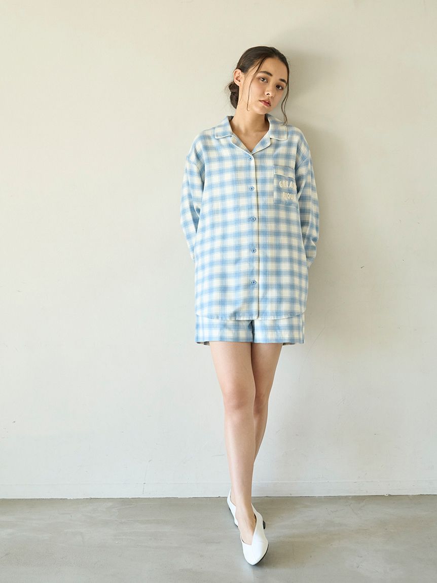 プレッピーネルチェックショートパンツ(ショートパンツ)｜ルームウェア