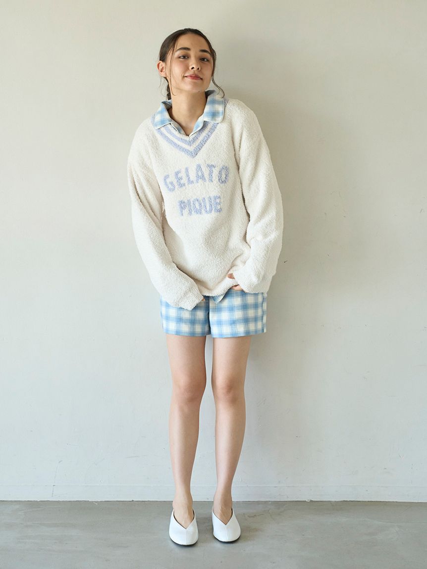プレッピーネルチェックショートパンツ(ショートパンツ)｜ルームウェア