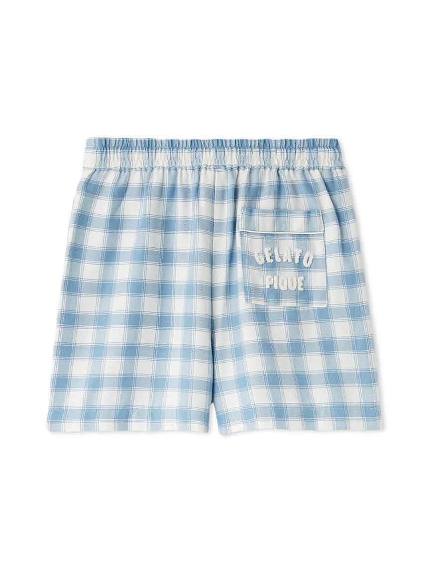 ELECTRIC COTTAGE ブロックチェックネル　ショートパンツ ELECTRIC COTTAGE ブロックチェックネル ショートパンツ