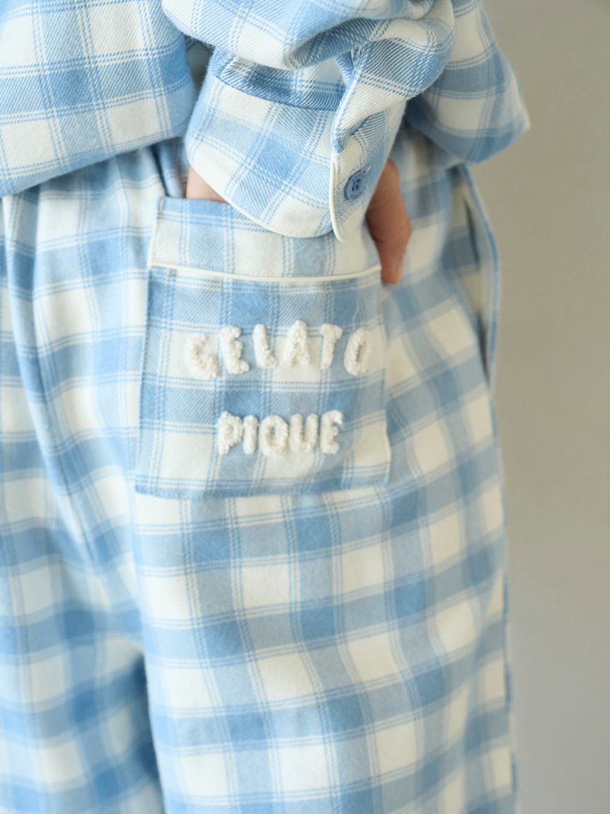 ジェラートピケgelato piqueプレッピーネルチェックロングパンツ ジェラートピケ レディース プレッピーネルチェックロングパンツ
