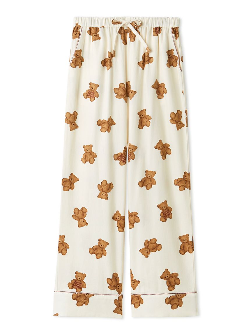 ジェラートピケ HOLIDAY ベア柄ネルシャツ ネルロングパンツセット HOLIDAY】【HOMME】ベア柄ネルロングパンツ(ロングパンツ)｜ルーム