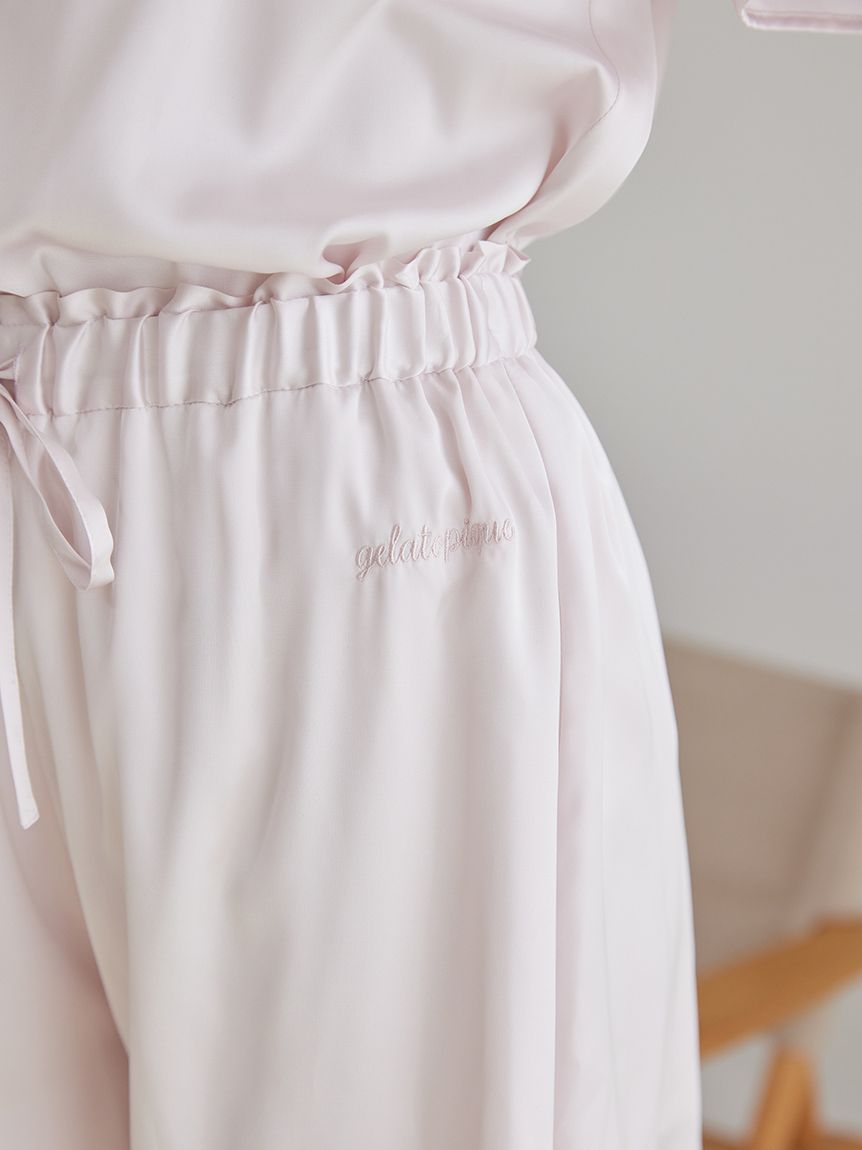 サテンショートパンツ(ショートパンツ)｜ルームウェア・パジャマ通販の