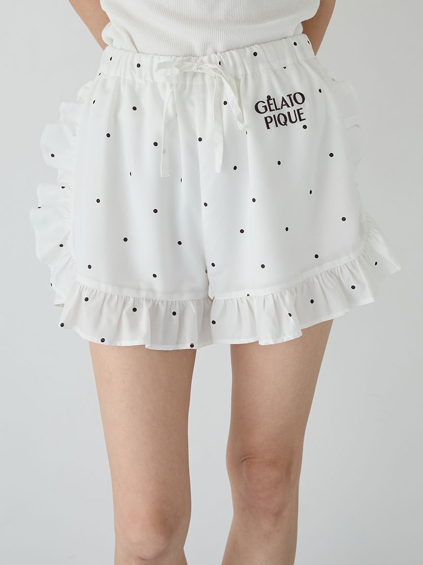 WhiteDay】3柄フリルショートパンツ(ショートパンツ)｜ルームウェア