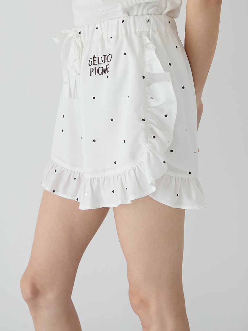 WhiteDay】3柄フリルショートパンツ(ショートパンツ)｜ルームウェア